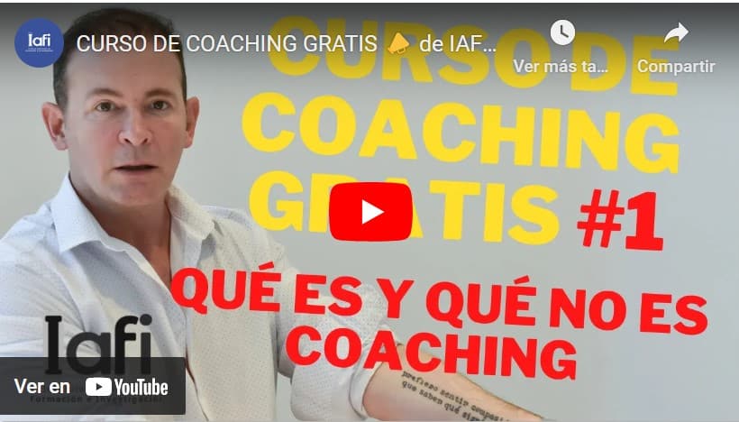 CÓMO HACER COACHING DE VIDA PROFESIONAL - IAFI