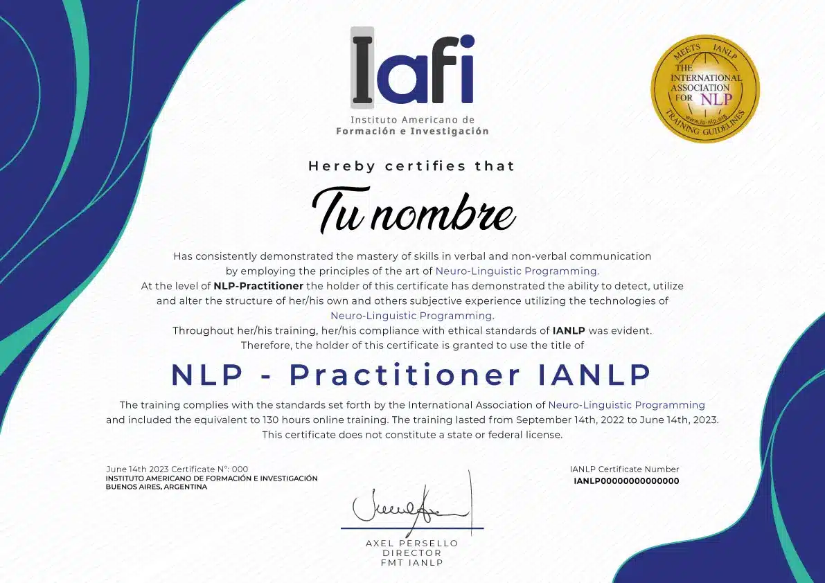 certificación en PNL